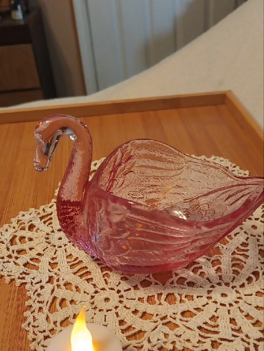 Fenton swan bowl